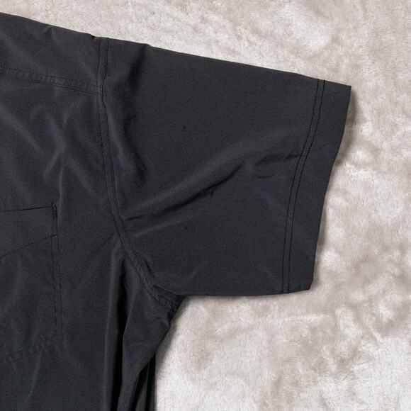 Columbia Dark Gray Causal Button Down Short Sleeve Shirt Mens Size XXL - Picture 9 of 15